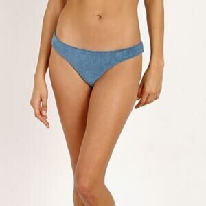 Anthropologie Mara Hoffman Kay Terry Fabric‎ Bikini Bottom in Slate Blue XL